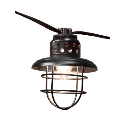 10 - Bulb 10'' Plug-in LED Shaded String Light