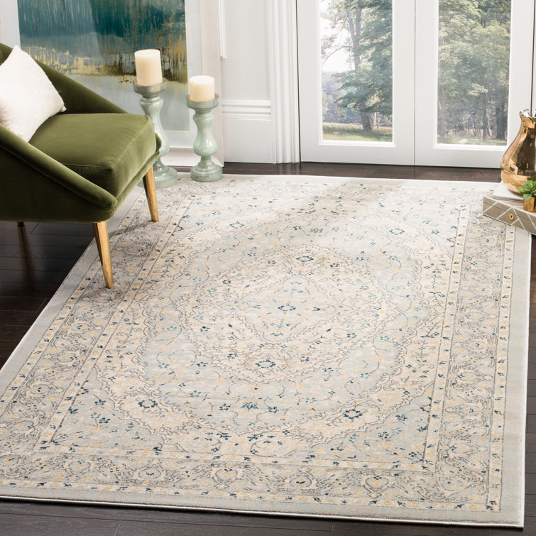 Annette Power Loom Light Grey/Cream Rug