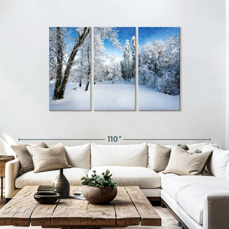 Paysage d'hiver français Alvord, H 48 po x l 74 po