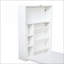 Bureaux, bureau d'écriture pliable mural moderne avec rangement, blanc | Panneau de particules