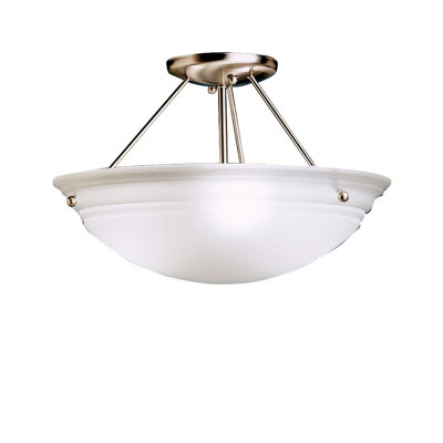 Norwich Glass Semi Flush Mount
