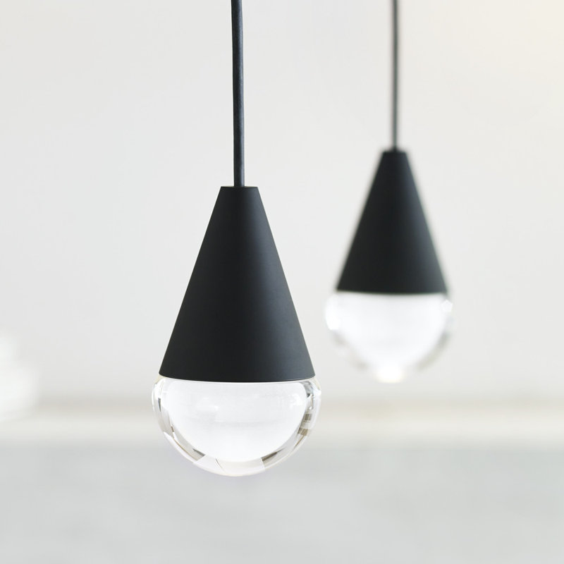 Gable 4 - Light LED Pendant, Nightshade Black