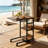 Height-Adjustable Bar Cart