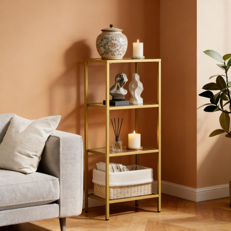 96.5cm H x 40cm W Metal Standard Bookcase