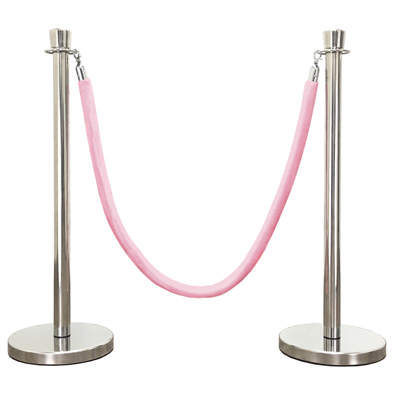 VIP Crowd Control Rope Stanchion (2 Taper Top/Flat Base + 6' Rope ...
