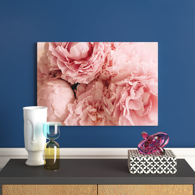 Blush Peonies by Eric Fan - Wrapped Canvas Print, 66.04 cm H x 45.72 cm W x 1.91 cm D
