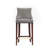 Shubert Modern Vegan Leather Upholstered Beech Wood Bar Stool in Dark Taupe-1085296837-1119958082