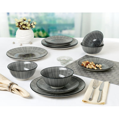 Willa Piece Stoneware Dinnerware Set - Service for 4