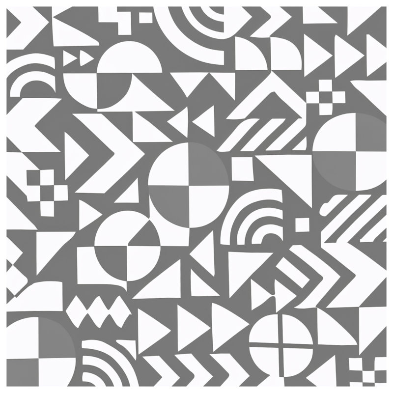 Édredon gris à formes géométriques, Twin