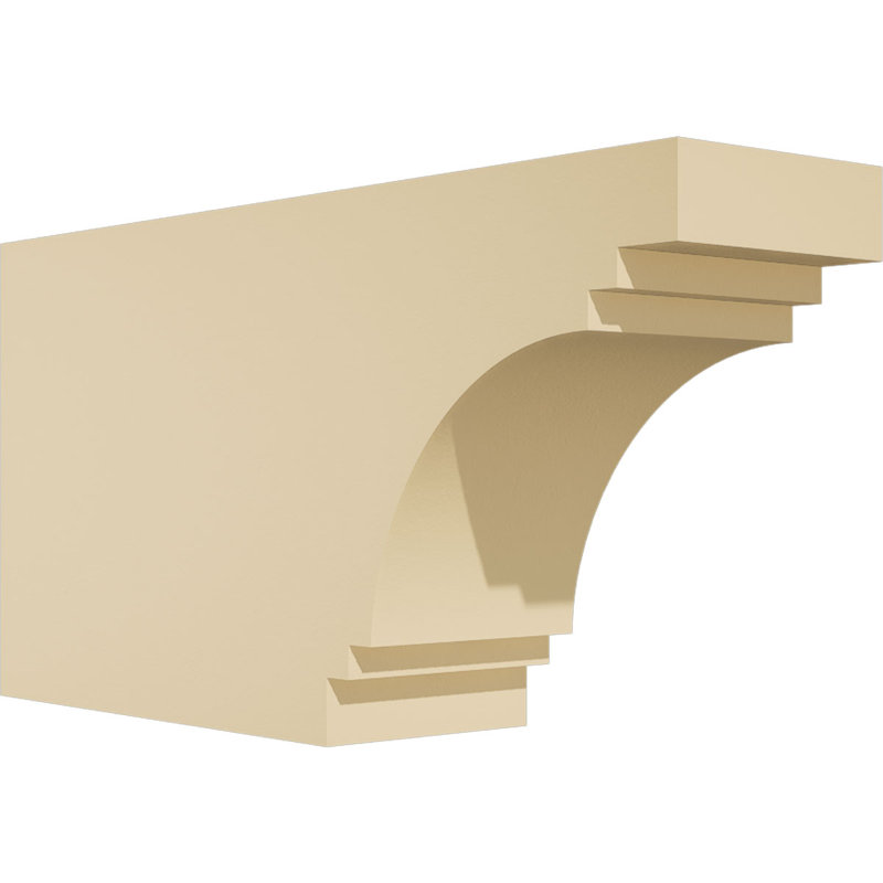 Pescadero Signature Urethane Rafter Tail, Primed Tan, 6" H x 12" W x 3" D