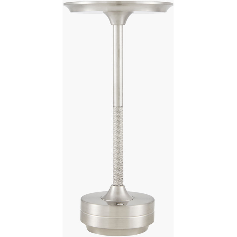 Bryd Accent Table Lamp, Silver, Silver