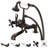 Stonington 3 Handle Deck Clawfoot Tub Faucet-19139527-19139521