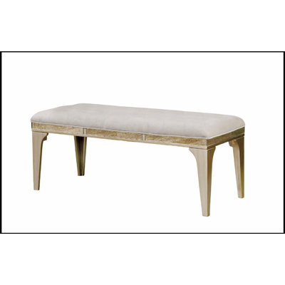 Transitional Style Upholstered Button Tufted Bench With Flannelette Cushion For Elegant Dining And Seating