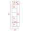 Ensemble de cuisine 2 pièces à 7 tablettes et 4 portes Crescent avec rangement spacieux et finition chêne clair pour les cuisines modernes