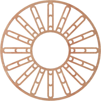 Médaillon de plafond 24 po x 8 3/4 po x P 3/4 po Hale