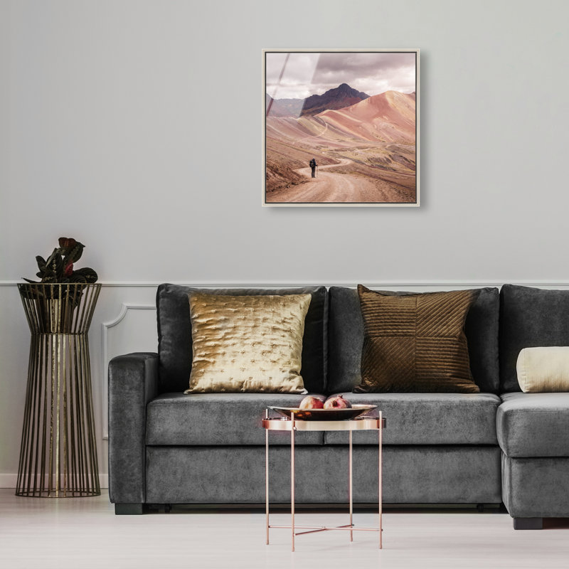 On My Way Print by Oliver Gal, 17" H x 17" W, Silver Floater Frame