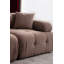 Canapé 3 places Cappuccino, 118 x 39,4 x 31,5 pouces | Structure durable en bois de hêtre et en carton gris, tissu 100% polyester, 28 mousses en mousse pour plus de confort | Canapé élégant avec mécanisme de changement de vitesse, facile à nettoyer | Mobilier de salon moderne-1657169120