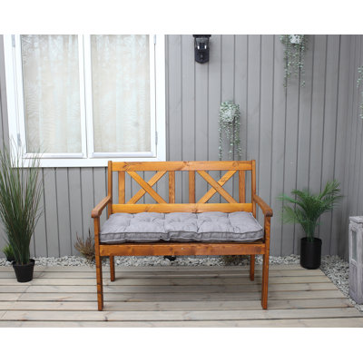 Sharadan Solid Wood Pine Outdoor Bench