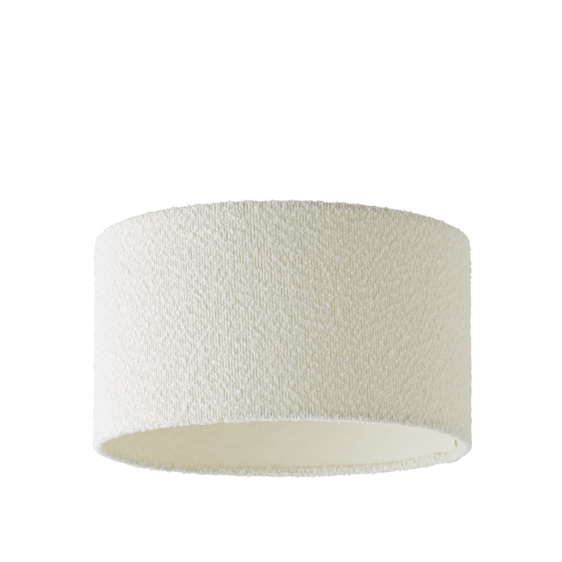 20cm H Cotton Drum Pendant Shade ( Screw On ), Cream, 20cm H x 35cm W x 35cm D