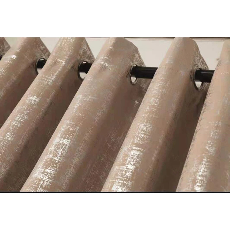 Chehabi Blackout Curtain Pair, Beige, Width 229 x Drop 229 cm