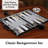 Gray/Black Backgammon Board Game