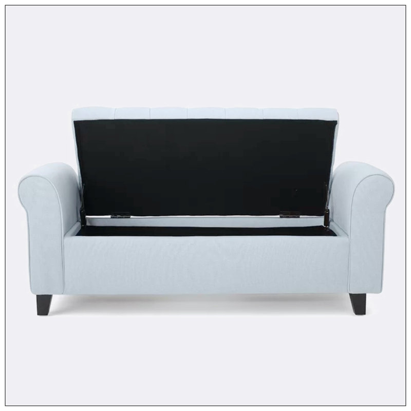 Banc de rangement en tissu Matheos