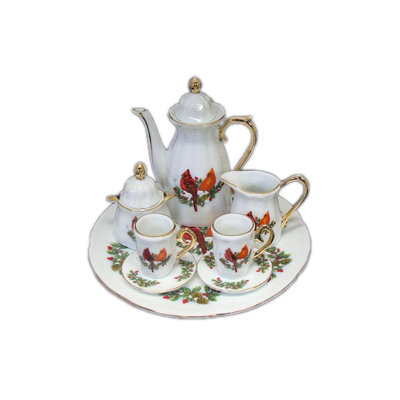 August Grove® Durrett 18oz. Floral Teapot