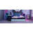 Full Size Metal Daybed with Twin Trundle, Built-in Desk, and USB Ports for Modern Multi-Functional Living.-1047768046