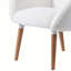Chaise d'appoint en bois massif Linsdey