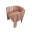 Chaise avec accoudoirs en velours Magline -1715830400