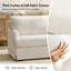 Chaise parsons surdimensionnée avec accoudoirs uniques Terren-655891815