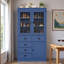 Armoire garde-manger en verre avec portes et plateaux de service-60413983