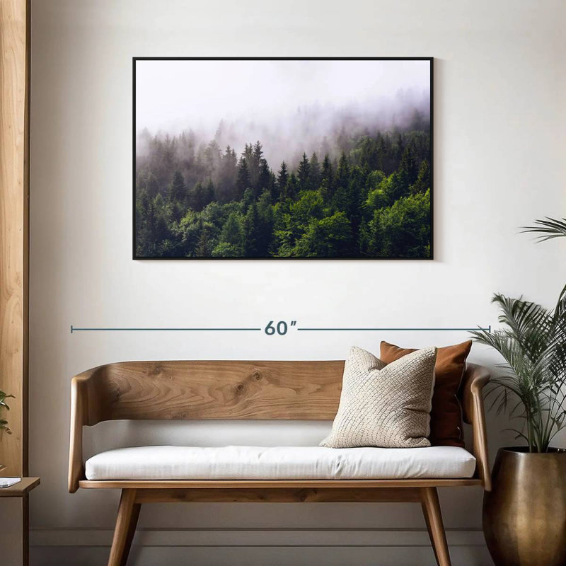 Misty Pine Forest, 29" H x 43" W