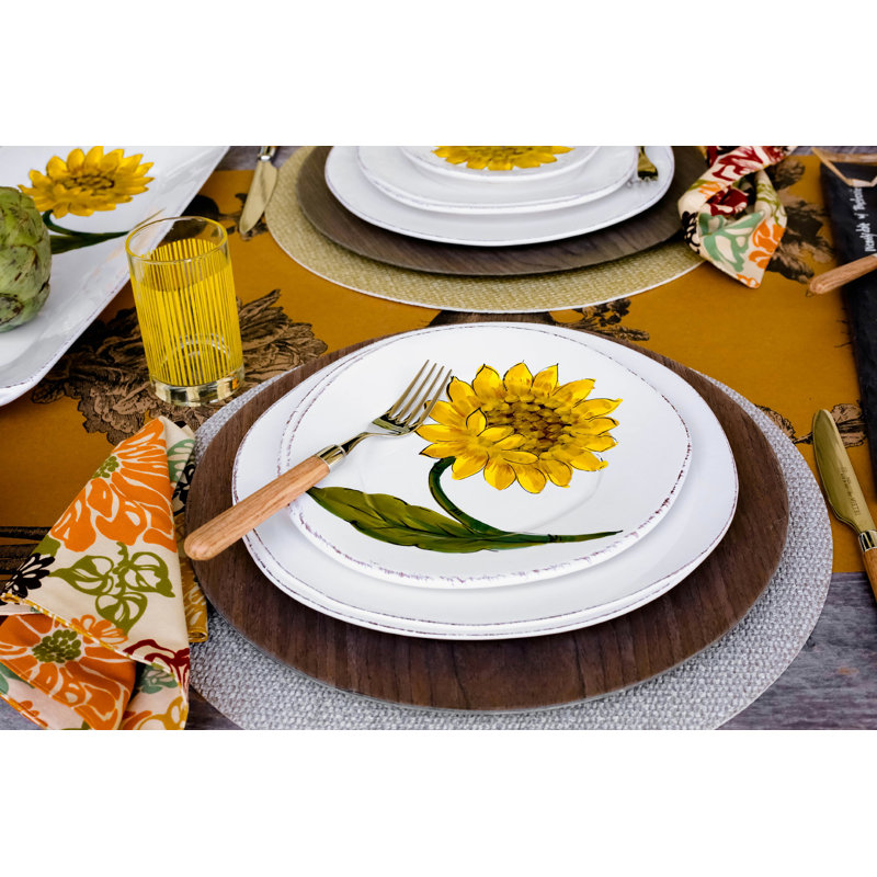 Lastra Handmade Italian Stoneware Dinner Plate, White