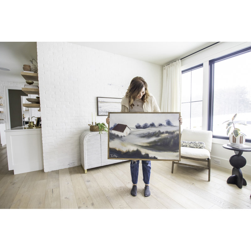 "A Calming Place", art mural encadré en bois, Brun foncé