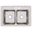 Lustertone 33" L x 22" W Double Basin Drop-In Kitchen Sink-9253740