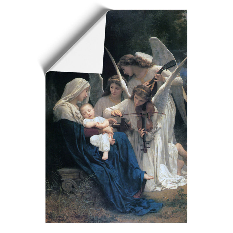 Song Of The Angels by William Adolphe Bouguereau - No Frame Painting, 30cm H x 21cm W x 0.1cm D