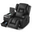Fauteuil inclinable électrique avec console multifonction Aguilera, lumière DEL, porte-gobelets, coussins gratuits-1307504037