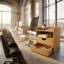 Solid Wood Desk Organiser