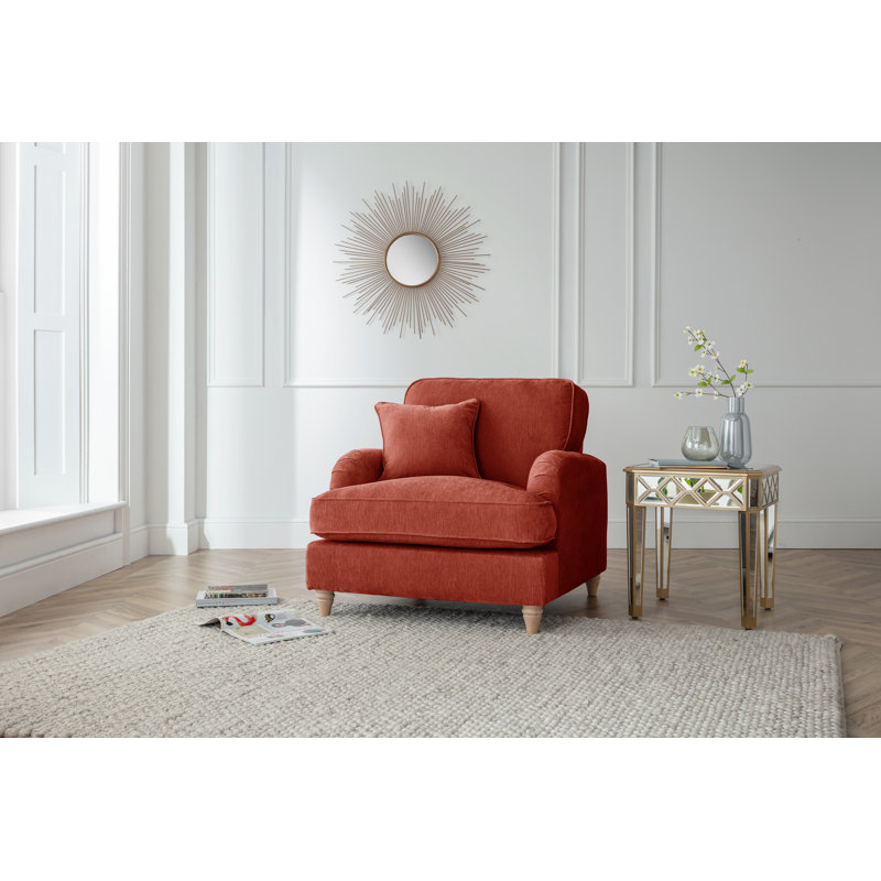 Galilee Upholstered Armchair, Apricot