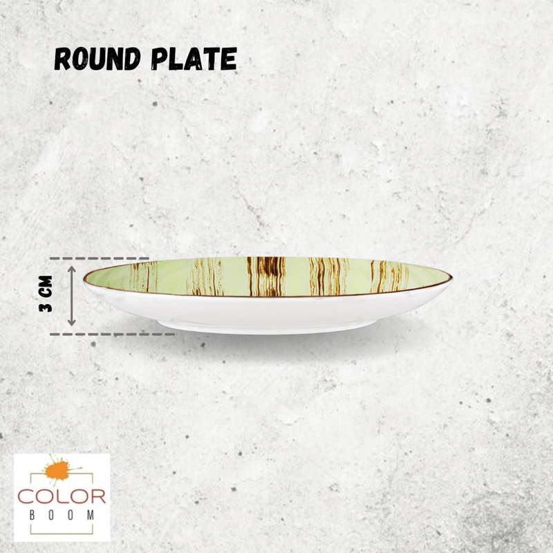 Wilmax Colourboom 28cm Round Plate 28 Cm, Pistachio