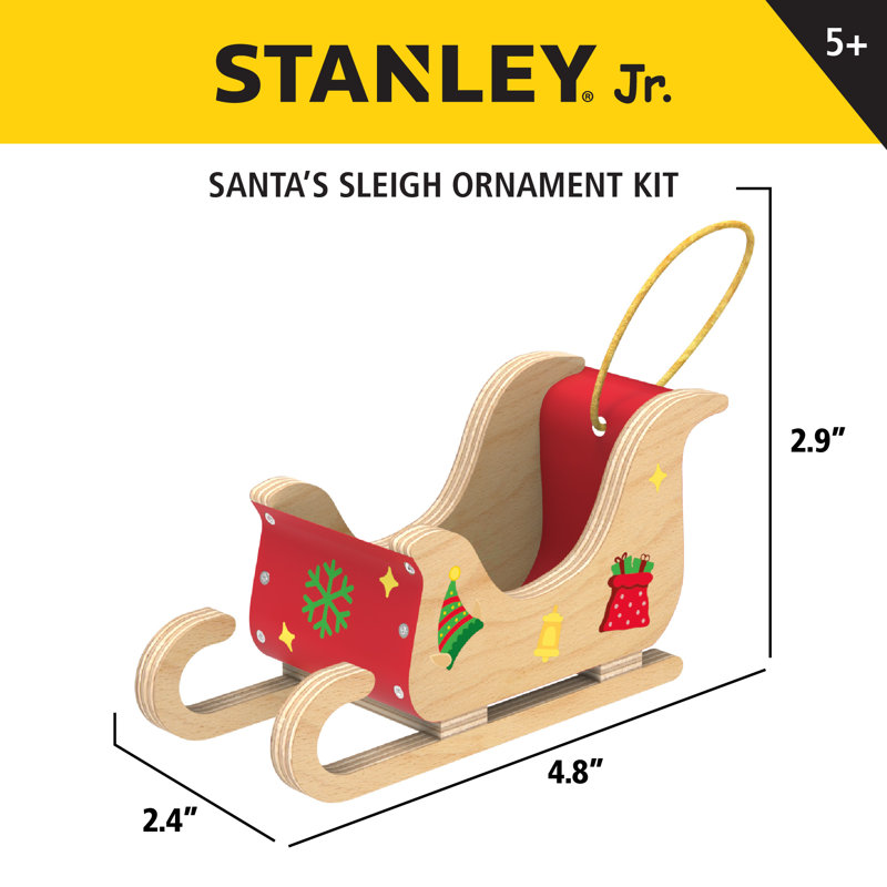 Stanley Jr Santa's Sleigh Ornament Set