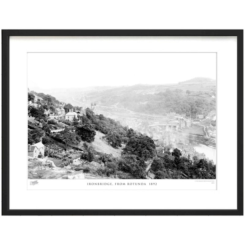 Ironbridge, From Rotunda 1892 by Francis Frith - Single Picture Frame Print, 45cm H x 60cm W x 2.3cm D