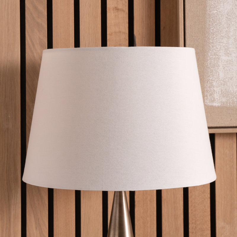 28cm H Cotton Empire Lamp Shade ( Uno ), White