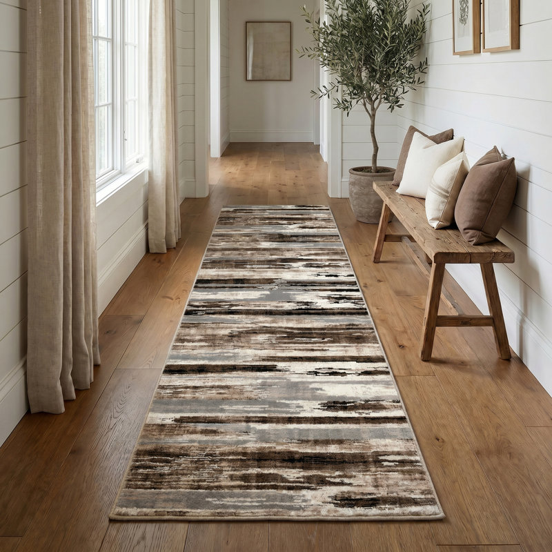 Barrville Abstract Indoor Rug, Runner 2'3" x 15'