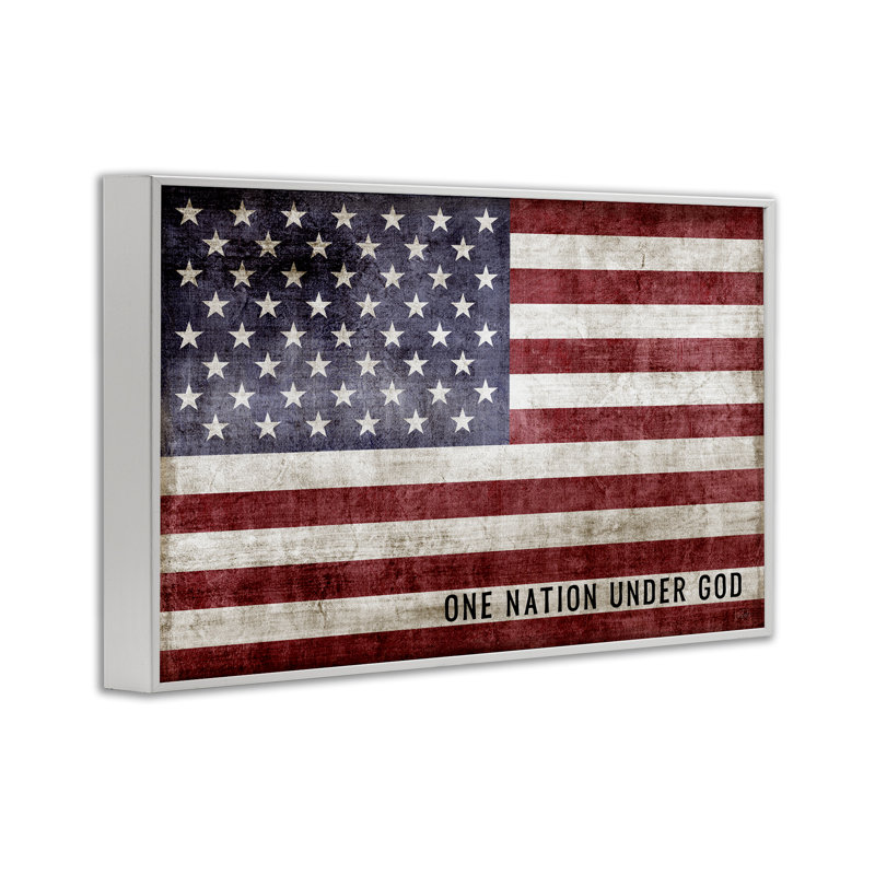 «One Nation Under God Flag», estampe numérique, design par Natalie Carpentieri, H 20 po x l 30 po