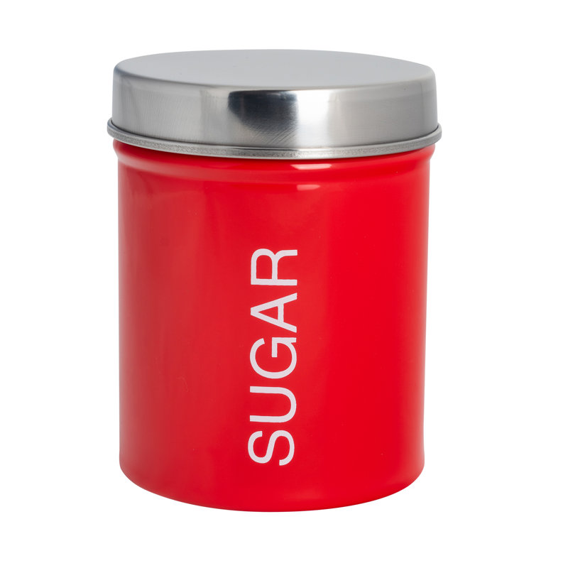 Metal Jar, Red