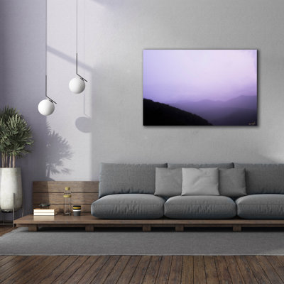  «Purple Sky Landscape» par Life BeautifuLEE, art mural sur toile, 60 po x 40 po