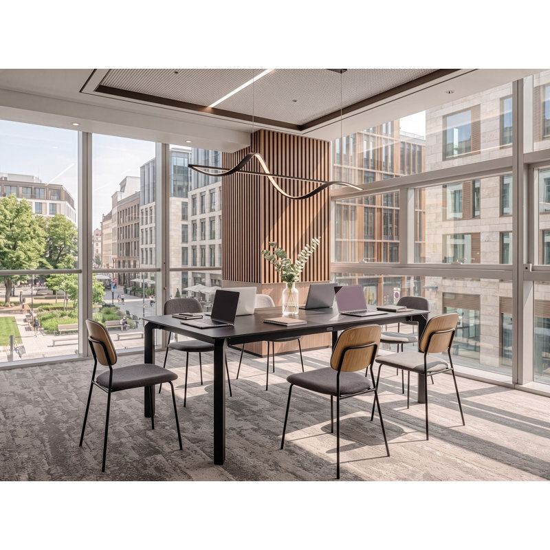 Charlanne 90 cm Stone Rectangle Conference Table
