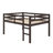Wood Loft Bed With Ladder-1852317446